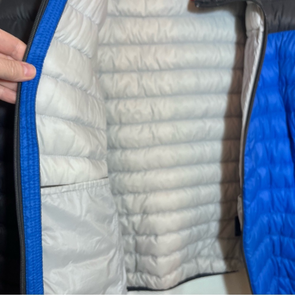 Gerry Men’s Down Puffer Jacket Blue & Black Colorblock - Size Large - Picture 6 of 7